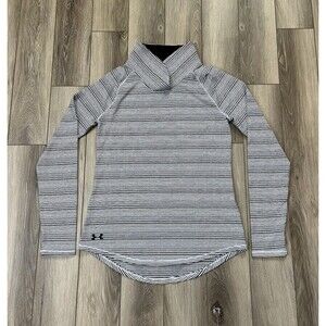 Under Armour Cowl Neck Pullover Women's S Striped Zinger Long Sleeve 1317157